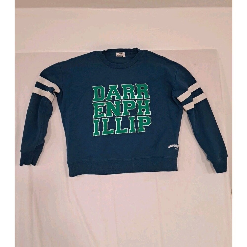 Darren & Phillip Womens Sweater Varsity University Medium Blue Patch 2016